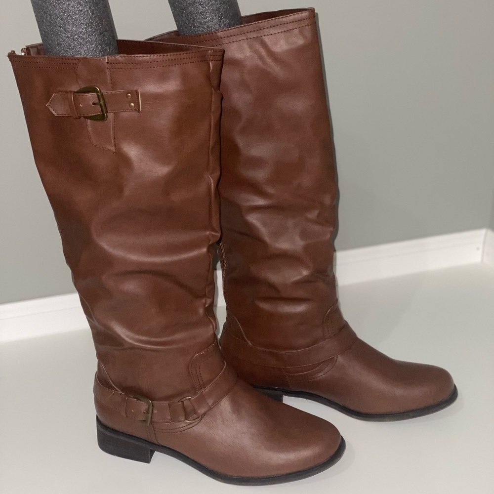 Brown Knee-High Boots